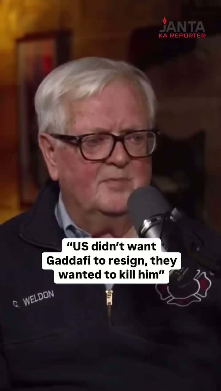 Cover for Curt Weldon was in Congress for 20 years. He tells Tucker Carlson how the US always wanted Gaddafi eliminated. #gaddafi #libya #tuckercarlson (This is what Tucker wrote- After twenty years in congress, Curt Weldon was about to bec
