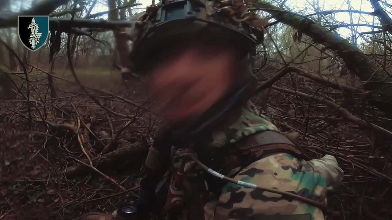 Cover for Ukrainian Special Ops in Action! 🇺🇦 Incredible behind-the-lines recon mission in North-Slobozhansky. #UkraineMilitary #ReconMission #MilitaryOps