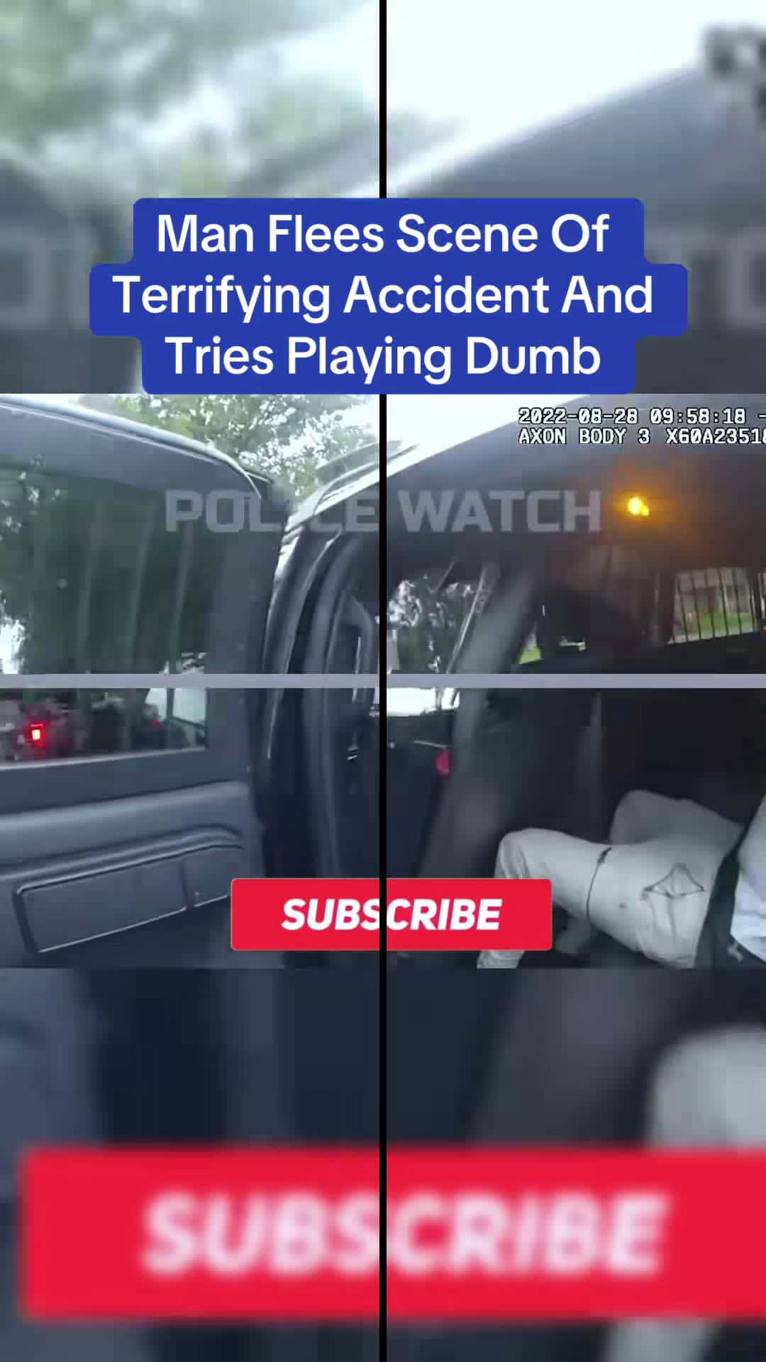 Cover for Man Flees Scene Of Terrifying Accident And Tries Playing Dumb #bodycam 
