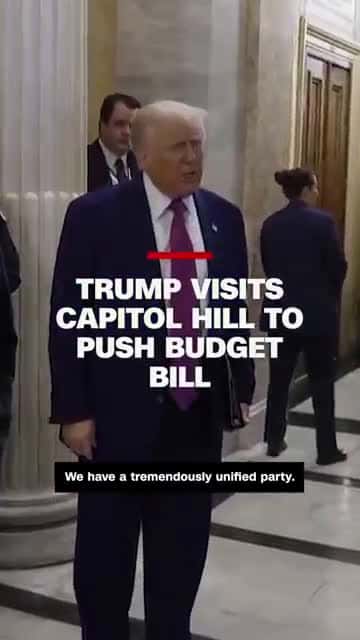 Cover for Trump visits capitol hill to push for hi