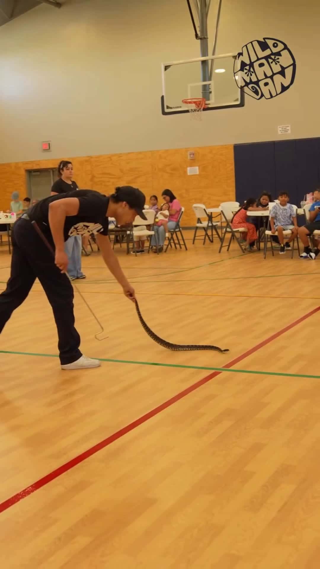 Cover for ⚠️ Disclaimer: Please do not attempt. Dan has over a decade of experience handling these animals safely. 🐍 Dan, on behalf of Delano, California, at the local library, showcasing the Southern Pacific Rattle#FirstVideoChallenge