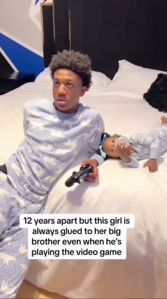 Cover for This is what 12 years apart looks like agegap bigbrother babysister fyp viral 09290 #shortvideos
