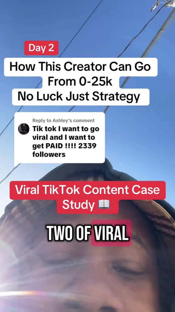 Cover for Replying to Ashley 0 - 25k Followers Here s How This Creator Can Do It No Luck Needed tikt 73919 #trend