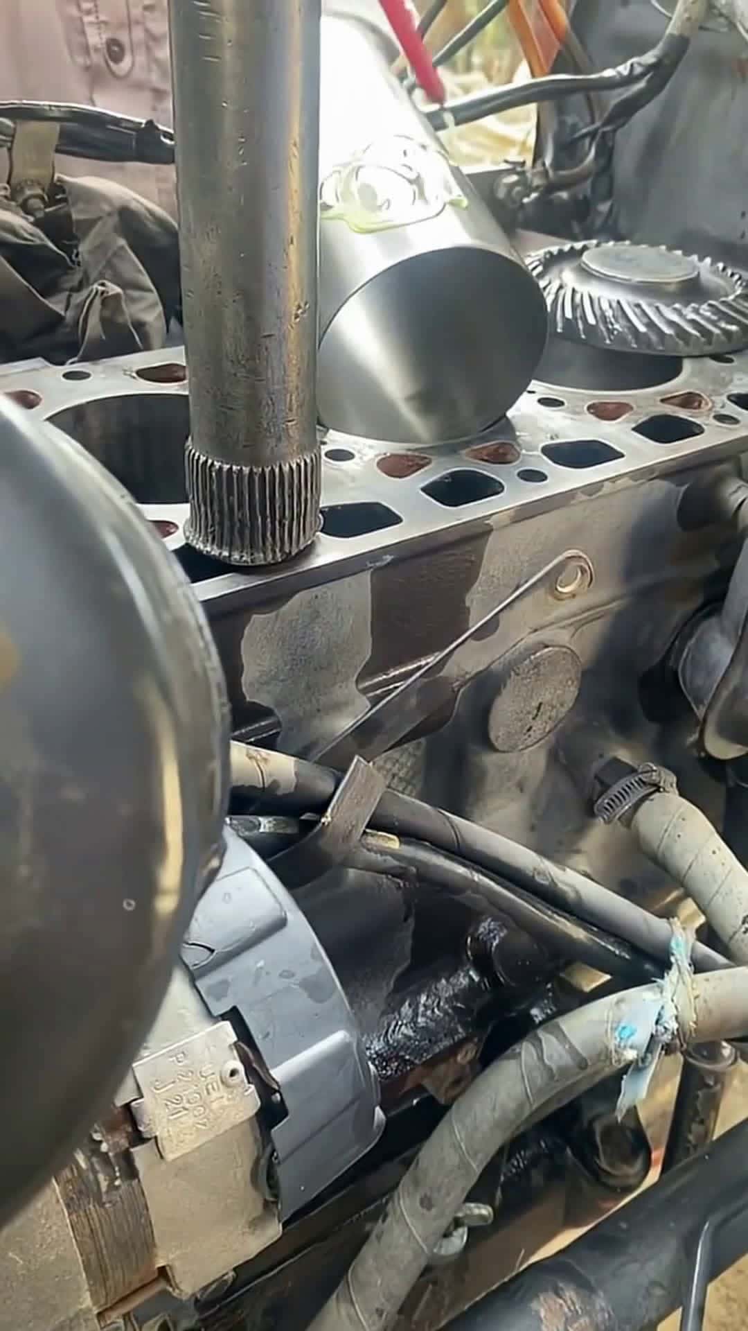 Cover for #truck #Engine #diesel #liner #press