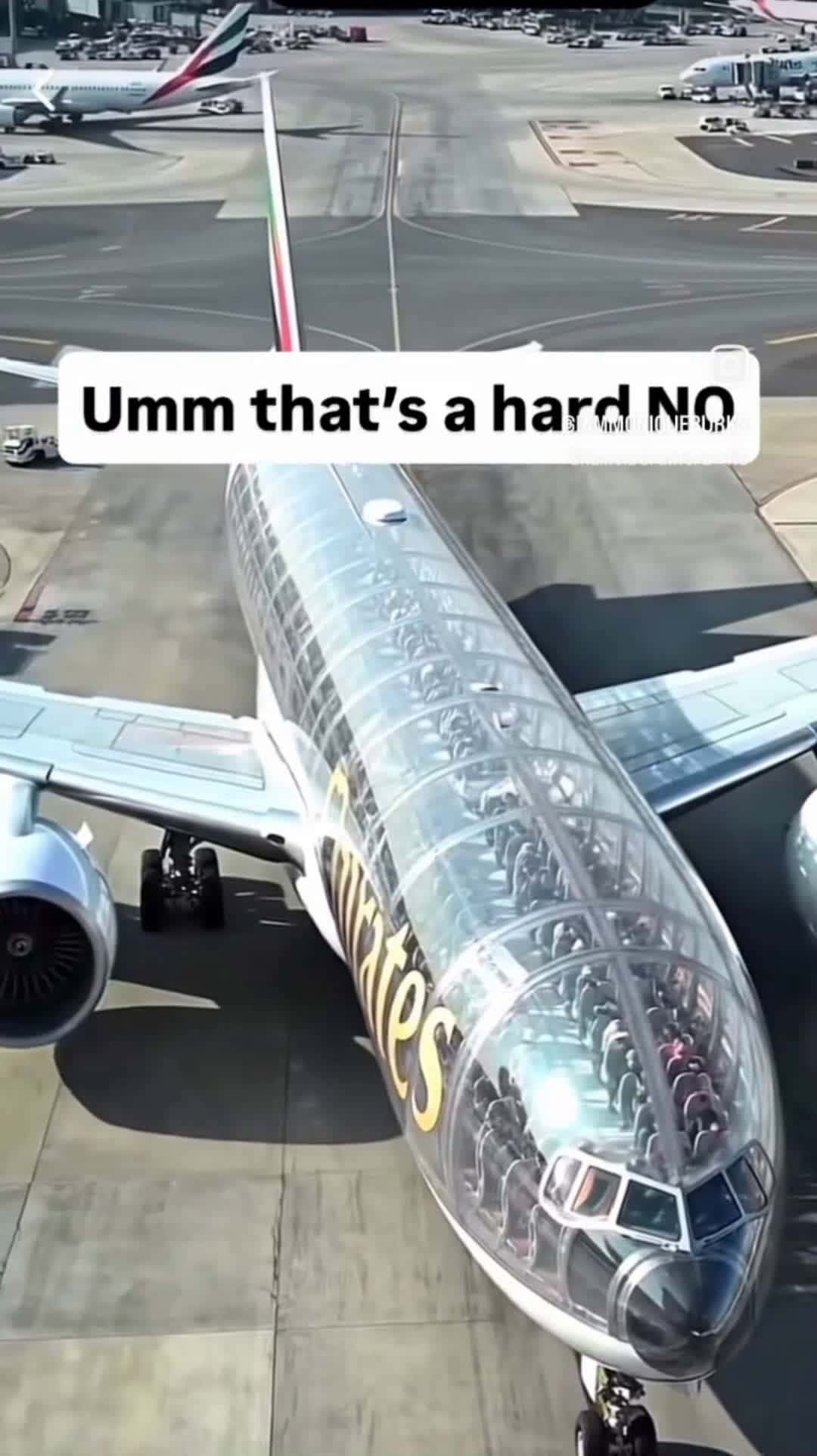 Cover for A clear see threw plane✈️ its a hell no for me #UnpopularOpinion #scared of #heights 