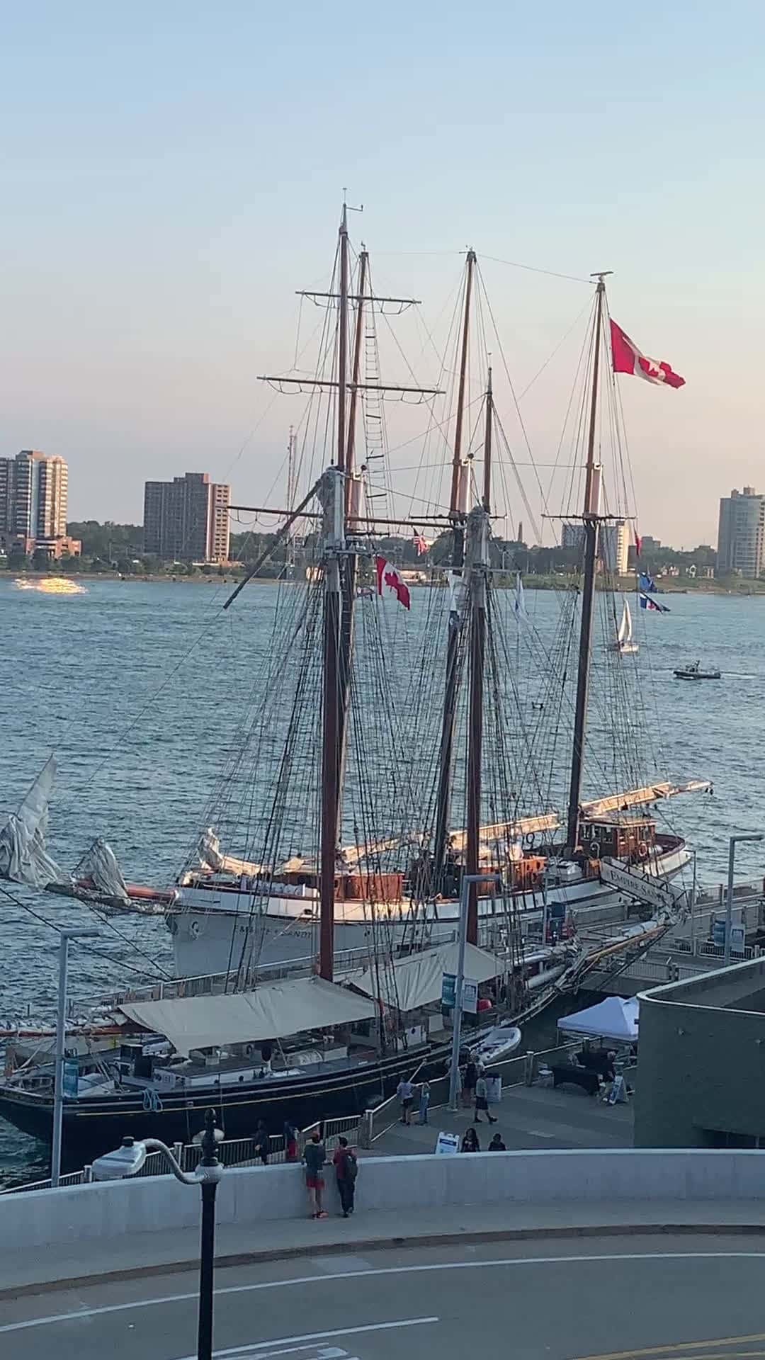 Cover for #Sailboat ⛵️#Tours #Detroit #Riverwalk