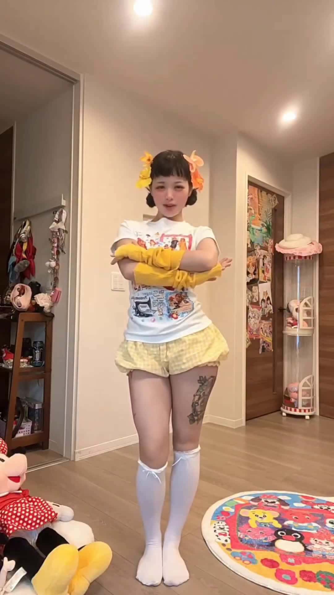 Cover for aw aw aw flower girl🤣💯🌻#babyslow #babyslowdance #ai #aiLolita #doll #dollgirl#robot #dance #robot #popping #robotdance #danced #doll #dancechallenge