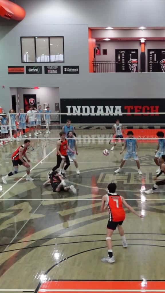 Cover for Flipping Expectations The Art of the Volleyball Pancake IndianaTech Volleyball Pancake NoF 51435 #shortvideos