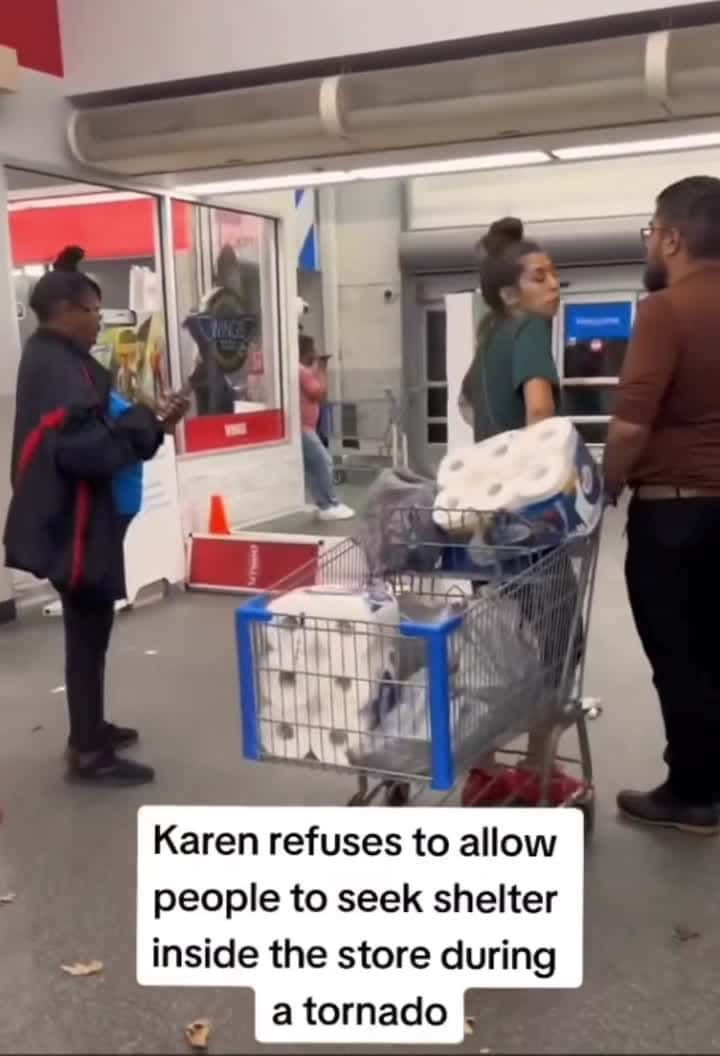Cover for Do you think she is wrong for doing this ?  #karen  #publicfreakout  #trending  #tornado  #viral