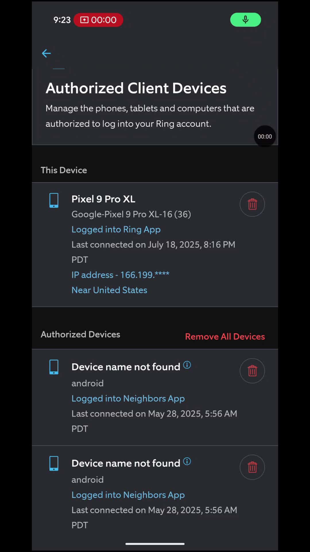 Cover for check your ring cam log in bc there suspicious log on from may 28 i didn't got notified