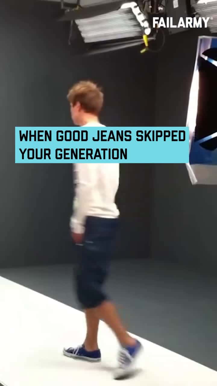 Cover for #TooFunnyToScroll Ripped a hole in the jean pool