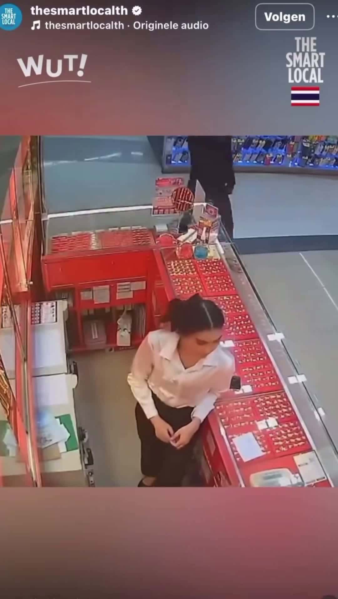 Cover for Someone stealing in a jewelry store#followback #foryoupage#caughtoncamera