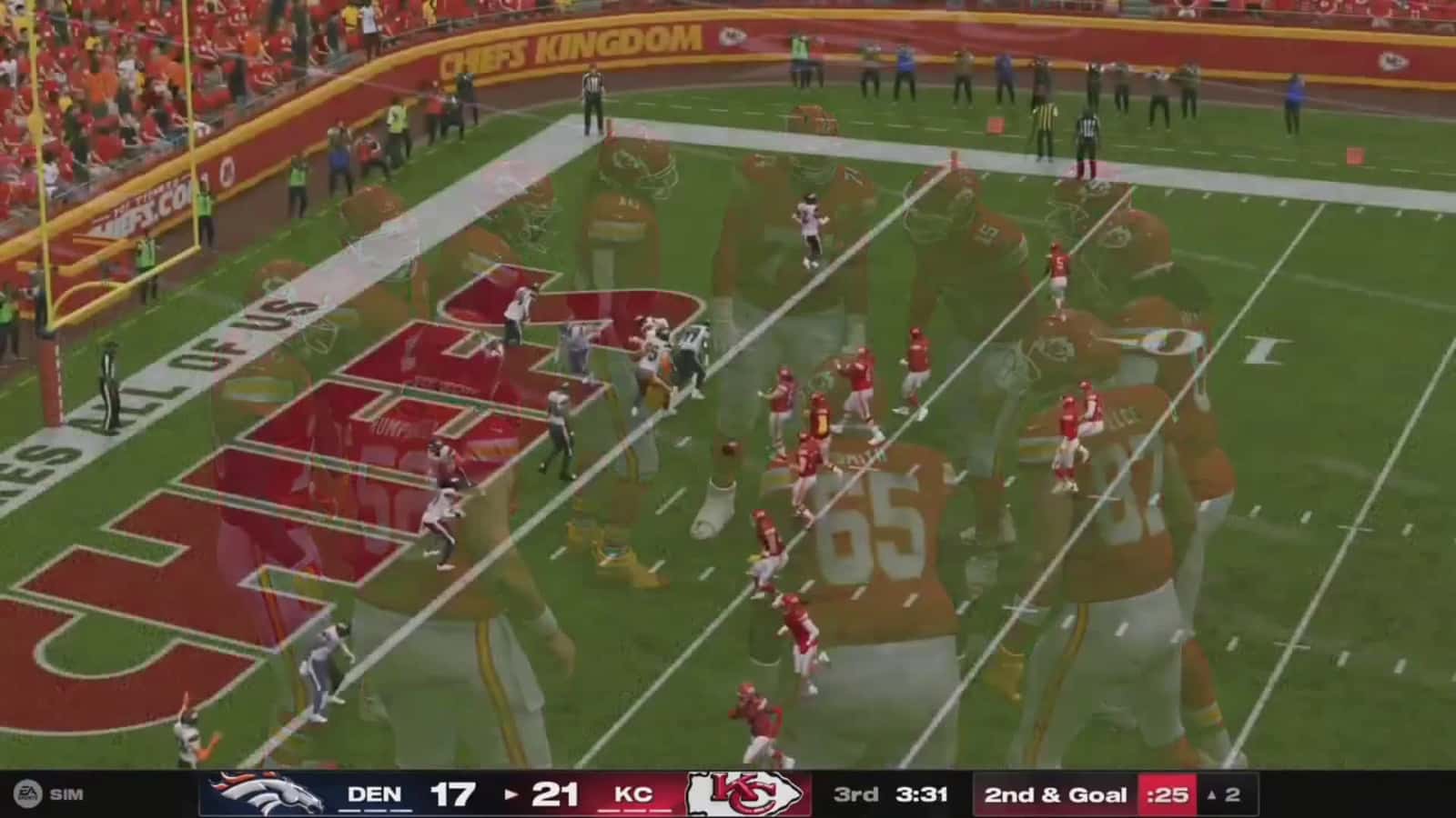 Cover for De'Andre Hopkins With A TD Catch Vs Broncos(Ramon)#madden25  #kansascitychiefs  #football  #nfl 