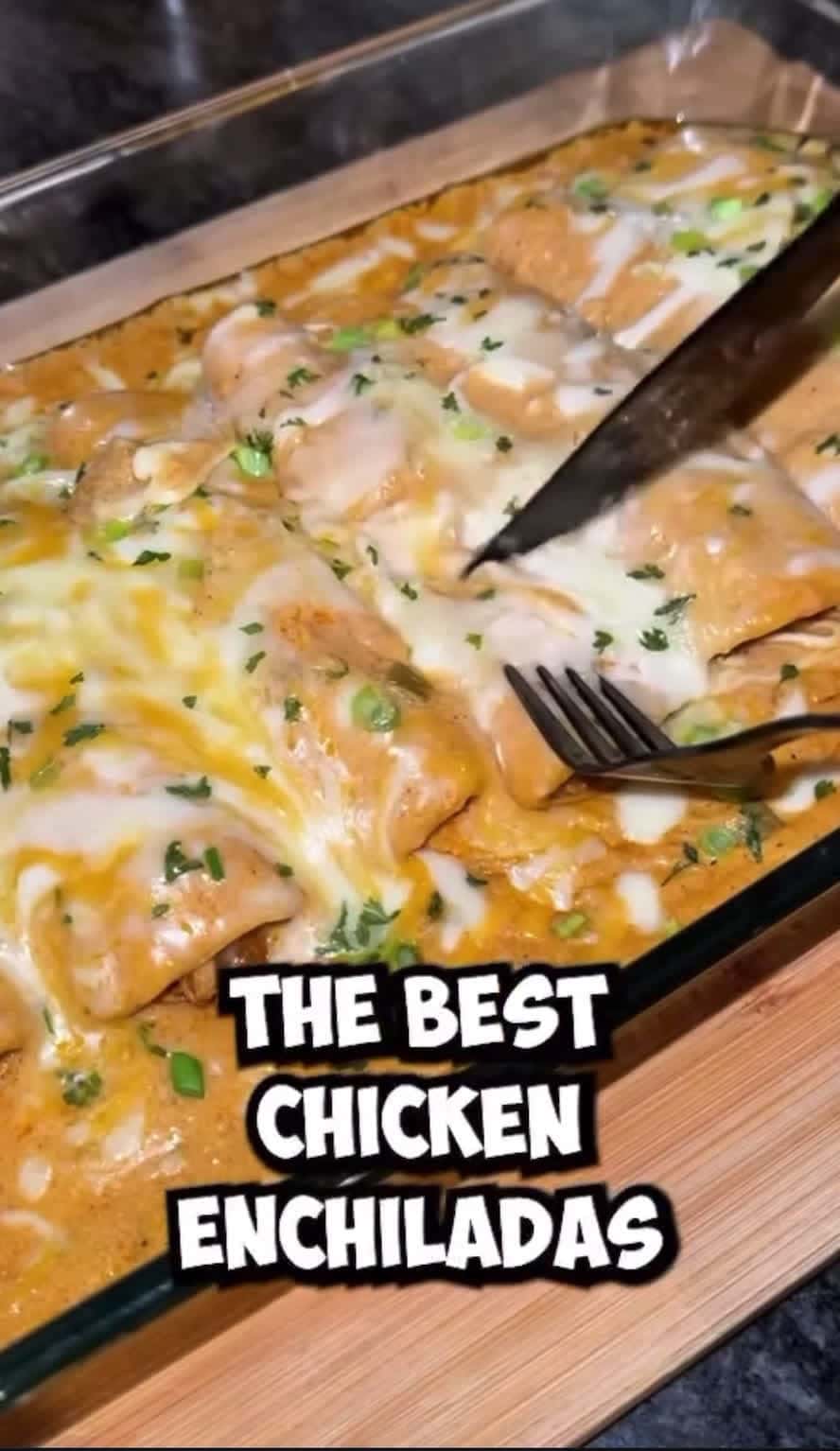 Cover for Fire Chicken Enchiladas  #food #fyp 