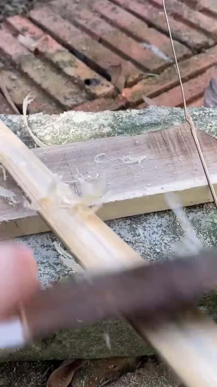 Cover for Rubber crossbow from wooden body prong #diy #fyp #foryou #viral