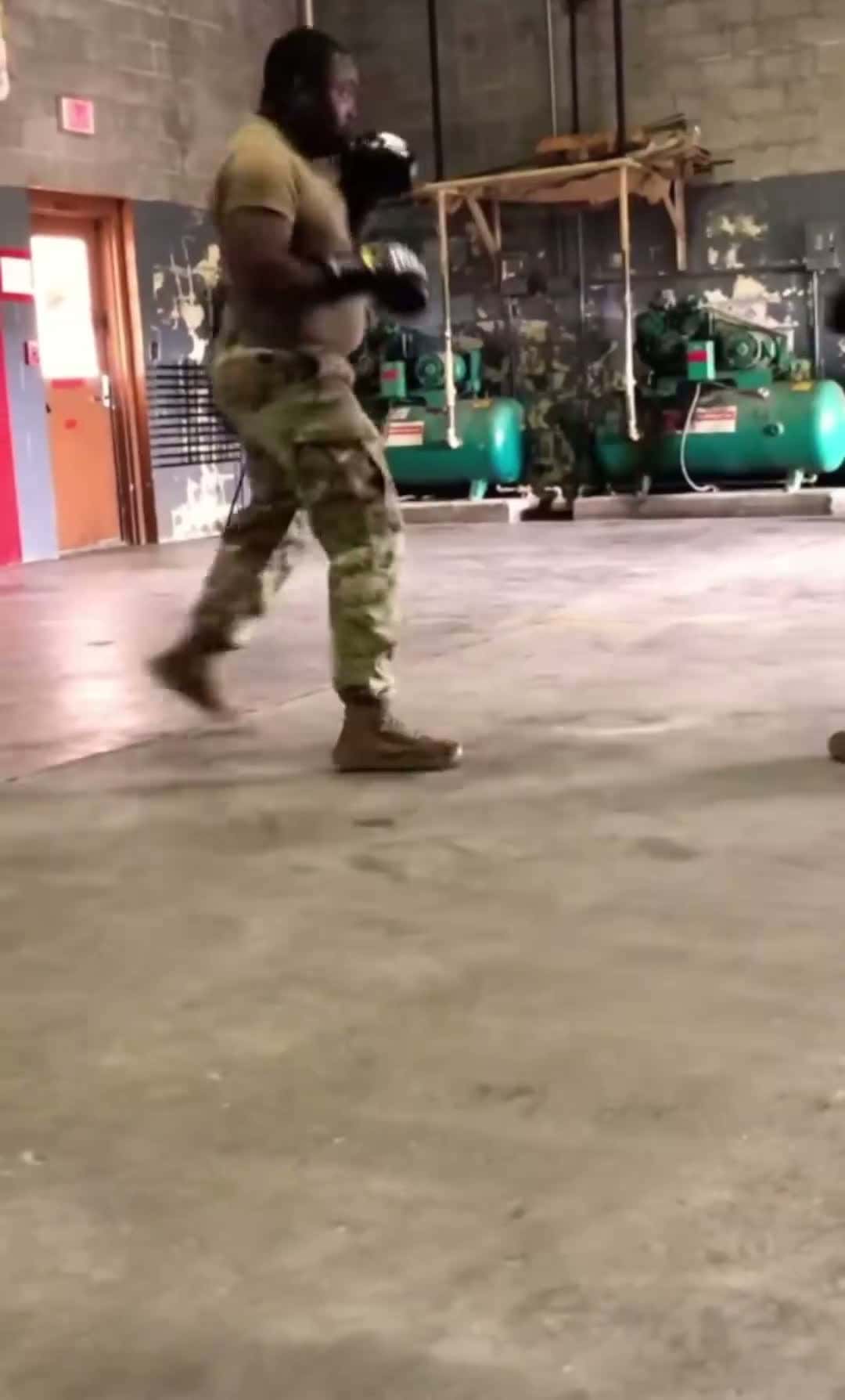 Cover for Us army warehouse fight. Nco vs non nco. #usarmy #boxing