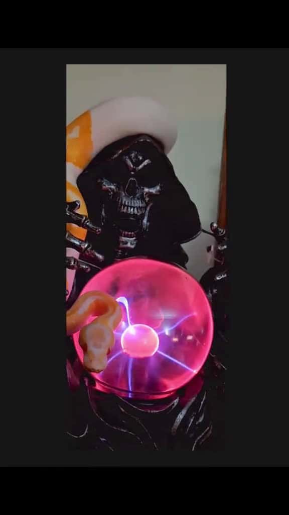 Cover for 'My Emoji is growing 🥰 #albino #pied #ballpython #reptile #snake #🐍 #grimreaper #crystalball #plasmaball #plasmaglobe  #electricity' by WinterMalaiKat