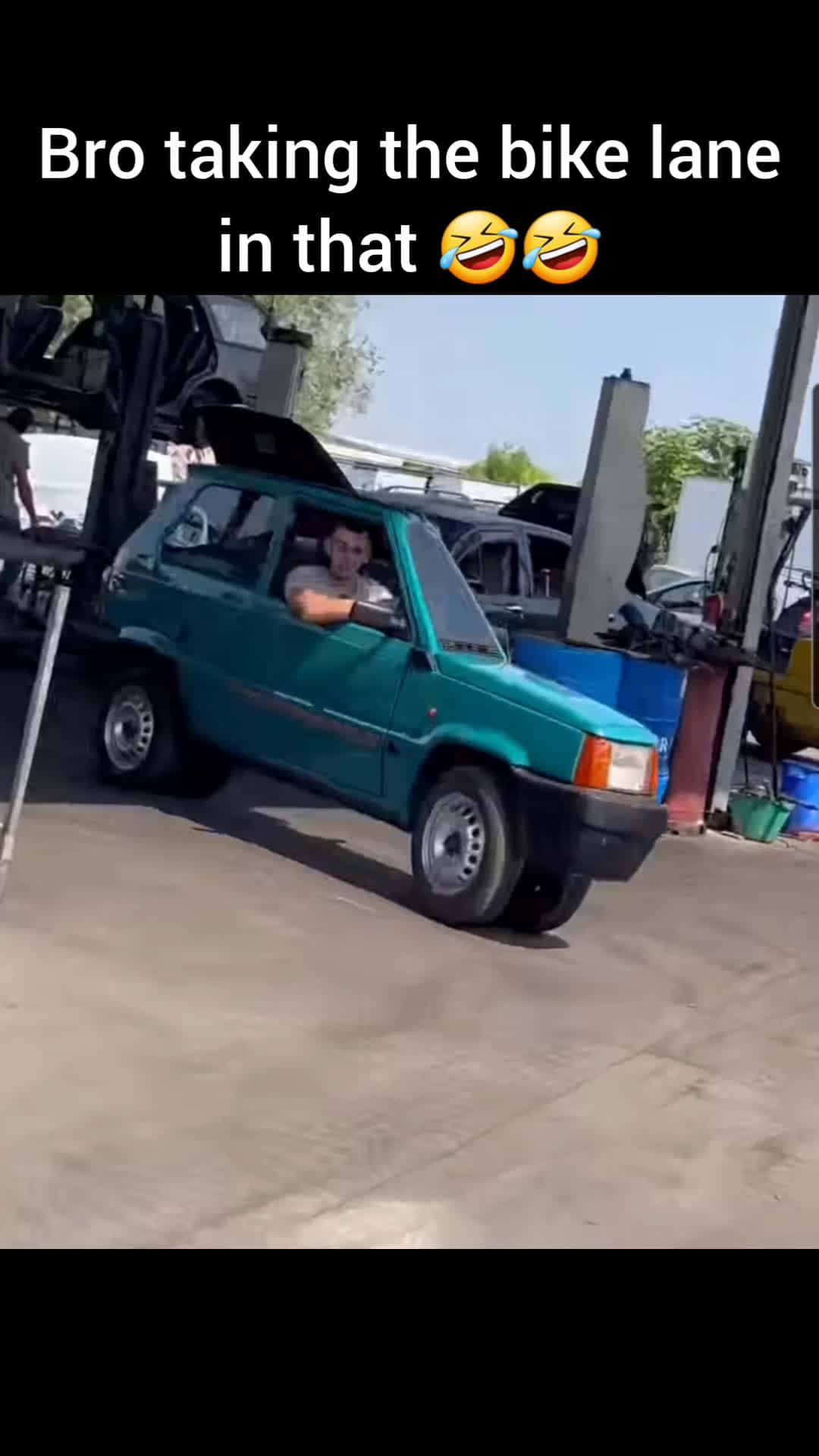 Cover for I'd drive it 🤣 #funny #fyp #lol #idiotsincars #meme #funnyvideos #wtf 