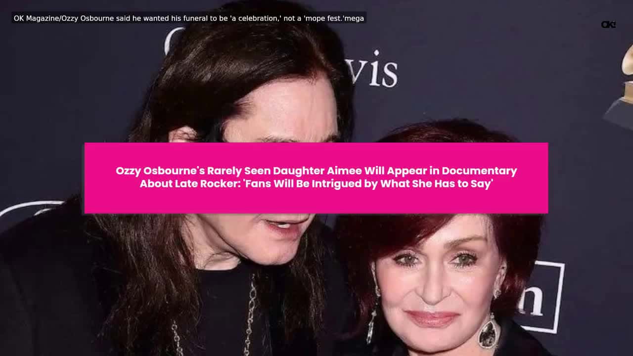 Cover for Ozzy and Sharon Osbourne's rarely seen daughter Aimee will reportedly be honoring her late father by appearing in the upcoming documentary about his life and career. Link in bio for details.(📸: GETTY IMAGES)