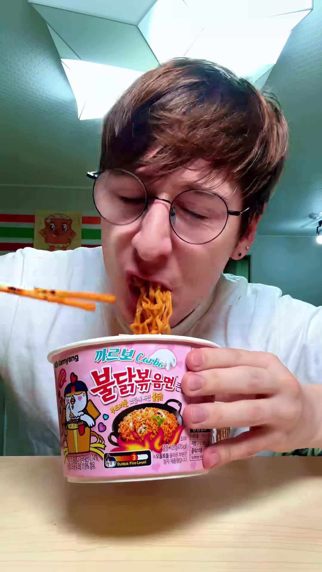 Cover for Carbo vs Original vs 3x Spicy Buldak Ramen! #asmr #mukbang #convenien...