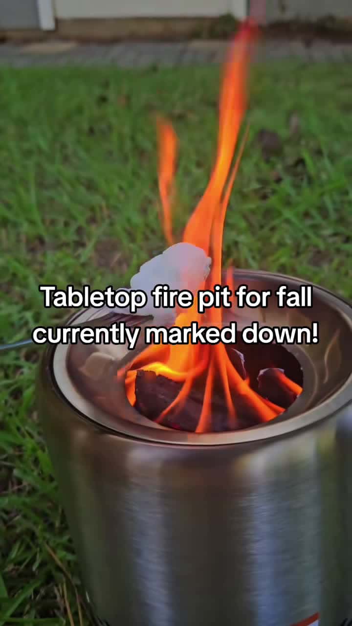 Cover for Get ready to roast some marshmallows and make some stores! #firepit #tabletopfirepit #outdoordecor