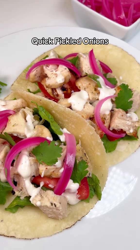 Cover for Easy Pickled Red Onions - top on everything.  Thinly slice one red onion then to  67915 #followMe