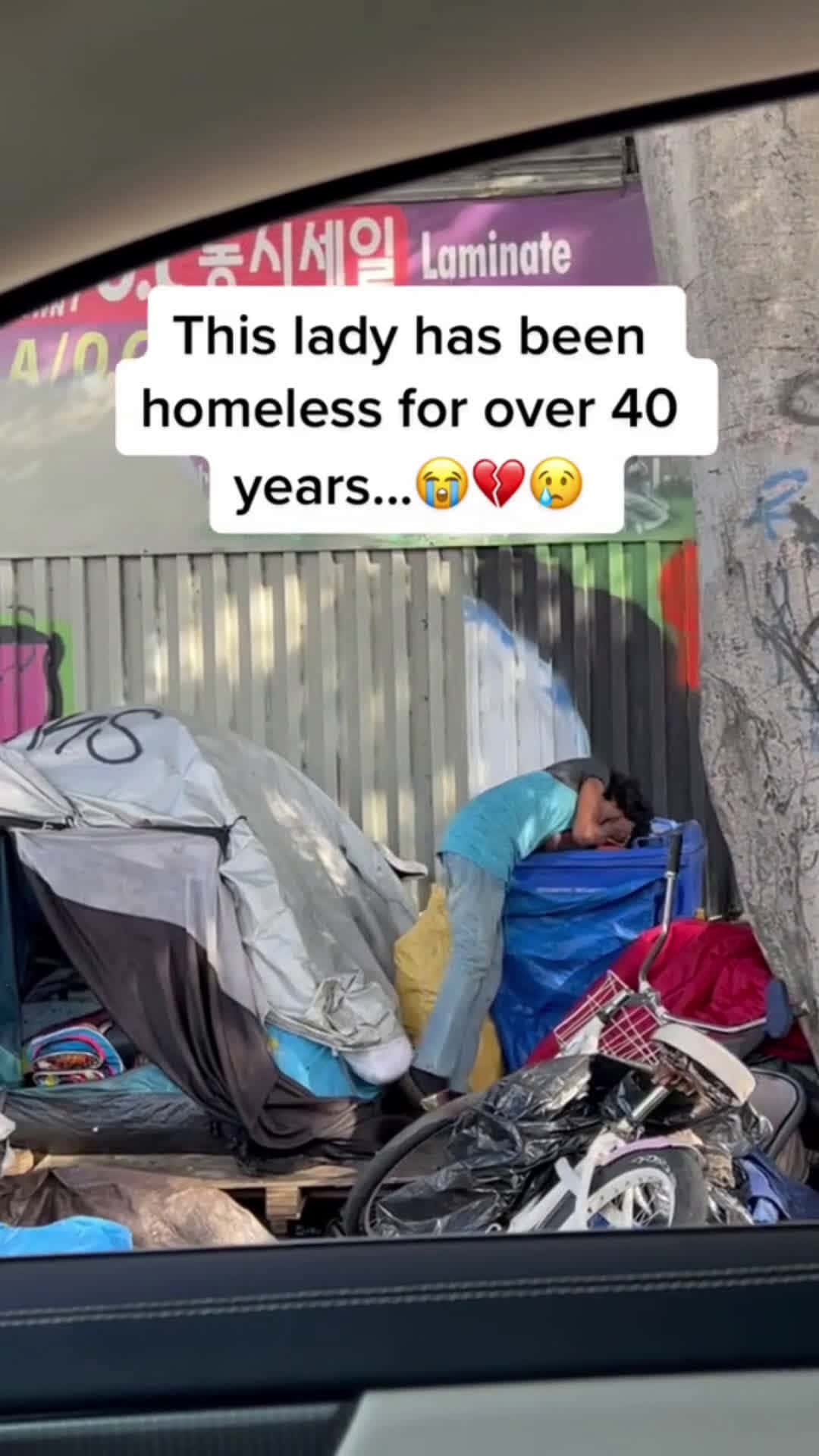 Cover for She's been homeless for over 40 years. I asked her what she wanted for Christmas this year 💕 #kindness #giveback #NBCAnnieLive
