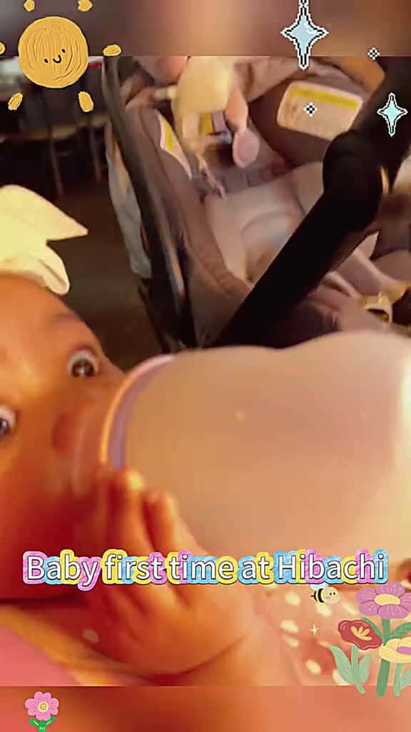 Cover for Baby s first hibachi fyp funny funnyvideos happy baby babyreaction funnymoments tiktok 73951 #trending