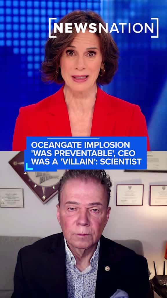 Cover for A new report says the 2023 OceanGate Titan implosion was preventable, and physicist Dr. Michael Guillen says the company's CEO “capitalized on people’s fascination with the Titanic." created by NewsNation with NewsNation’s orig...