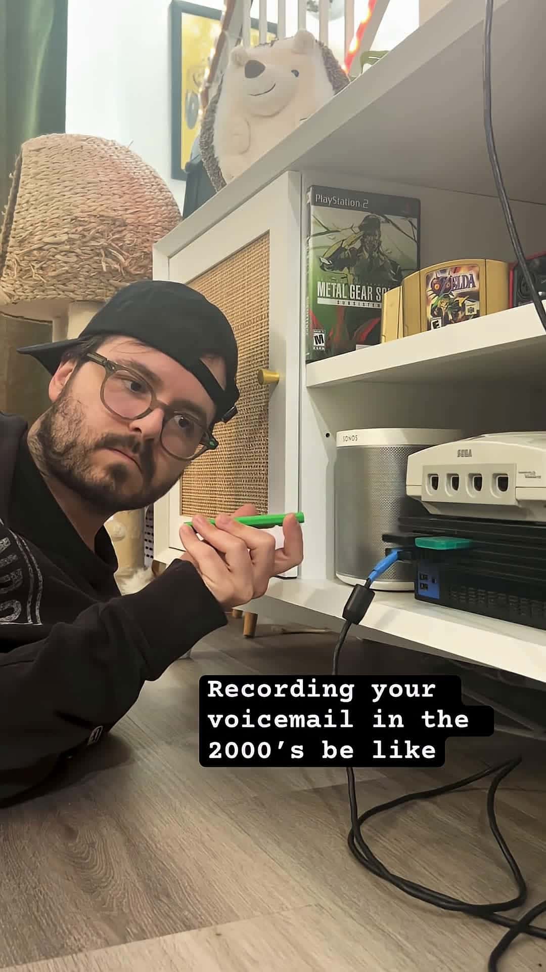 Cover for Recording a voicemail in the 2000’s be like part 2  #2000s  #90s  #goodvibes  #sweet  #