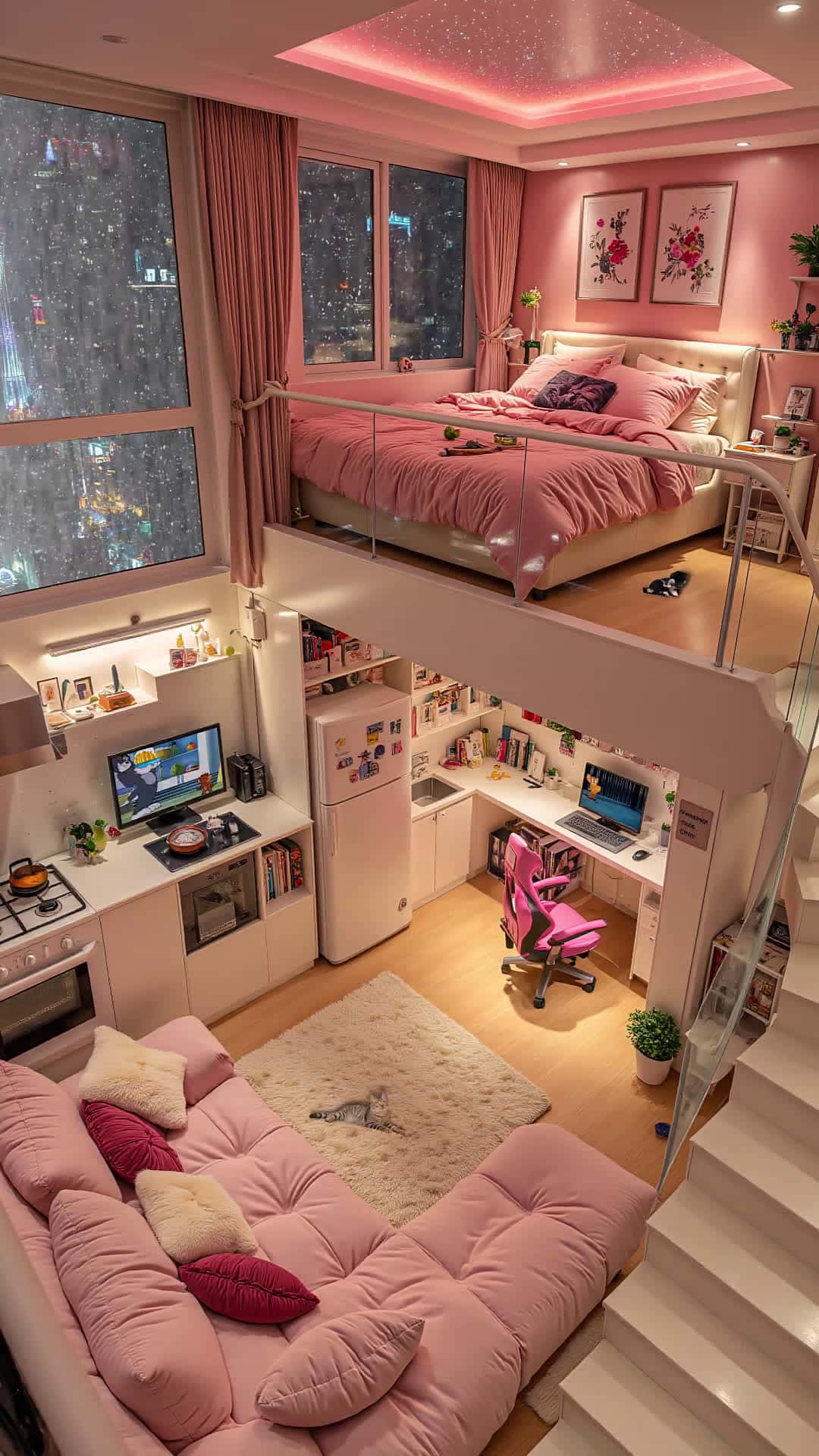 Cover for AI living seeking a quiet apartment to enjoy my own company #SereneNest #LoftGoals #HomeSweetHome #PersonalHaven #MeMoment #AIGeneratedVideo