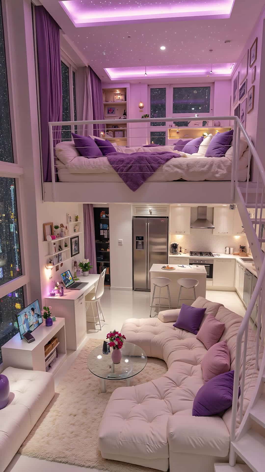 Cover for AI Serenity in a Loft: Your private alone time spot #PeacefulApartment#CozyLoft#AloneVibes#DreamApartment#AIgeneratedVideo