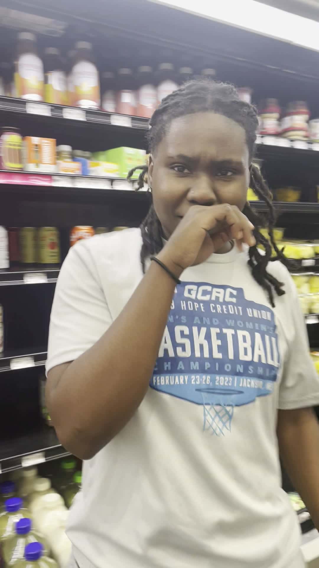 Cover for Touching random people and Walmart to get a reaction.