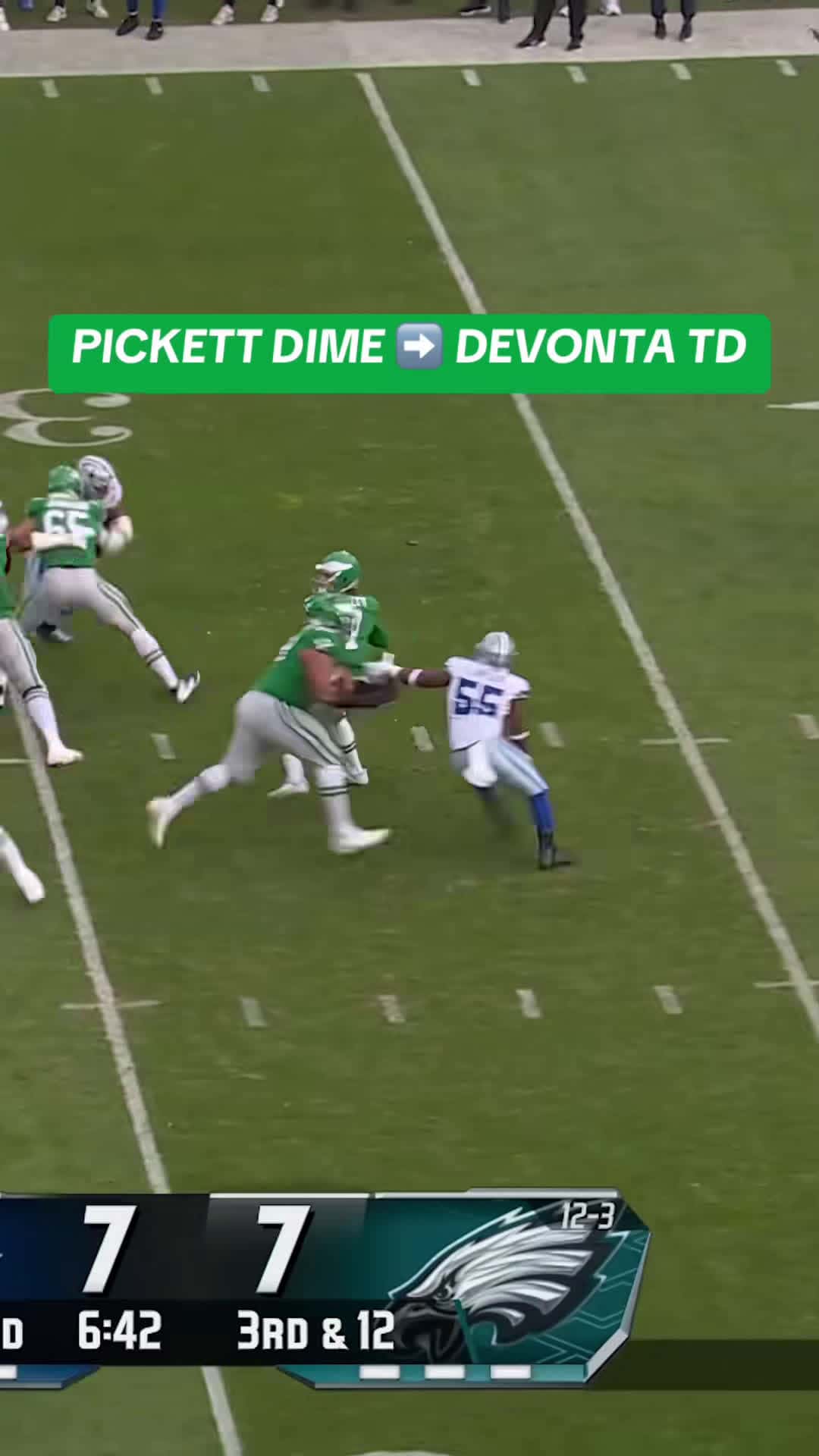 Cover for kenny cheesing after 😭 #kennypickett #devontasmith #philadelphia #eagles #nfl