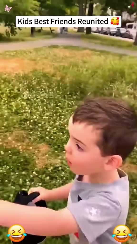 Cover for Kids best friends reunited Tiktok cute Foryou fyp cutebaby usa warm baby 65759 #trending
