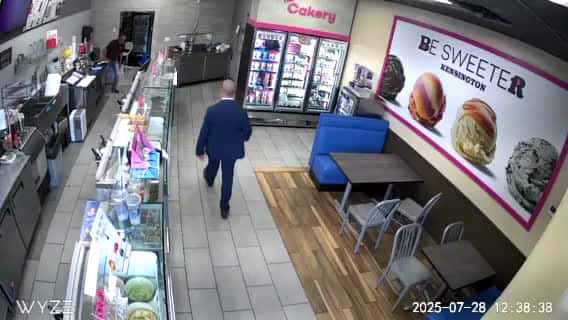 Cover for CCTV Catches Ice Cream Fiend Joe Biden Visiting Maryland Baskin-Robbins