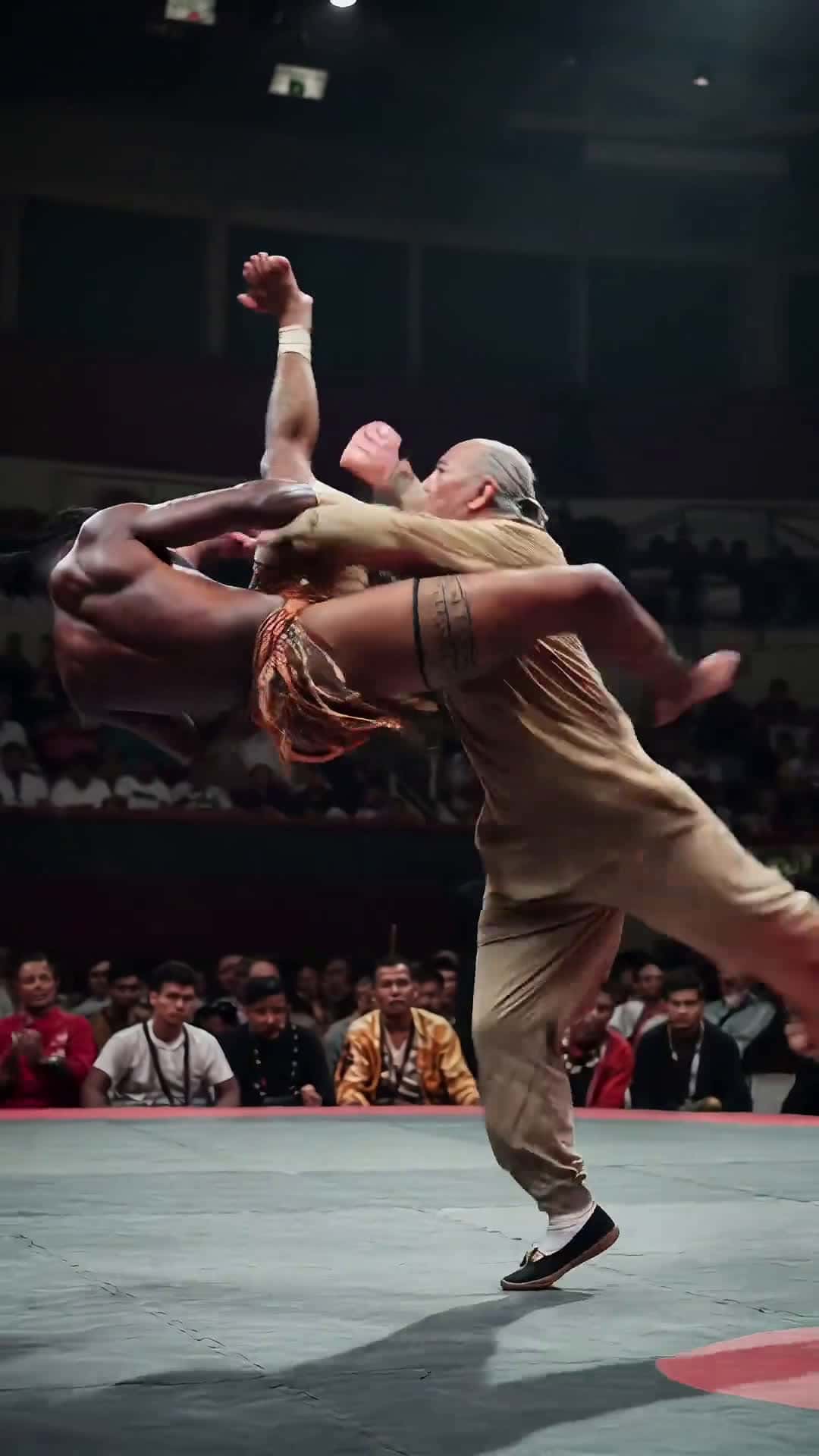 Cover for AI generated: Chinese elder slams African boxer! Crowd reacts 'hidden master' #KungFuSkills#ElderlyMartialArtist#FightScene#MartialArtsTrend#ViralVideo