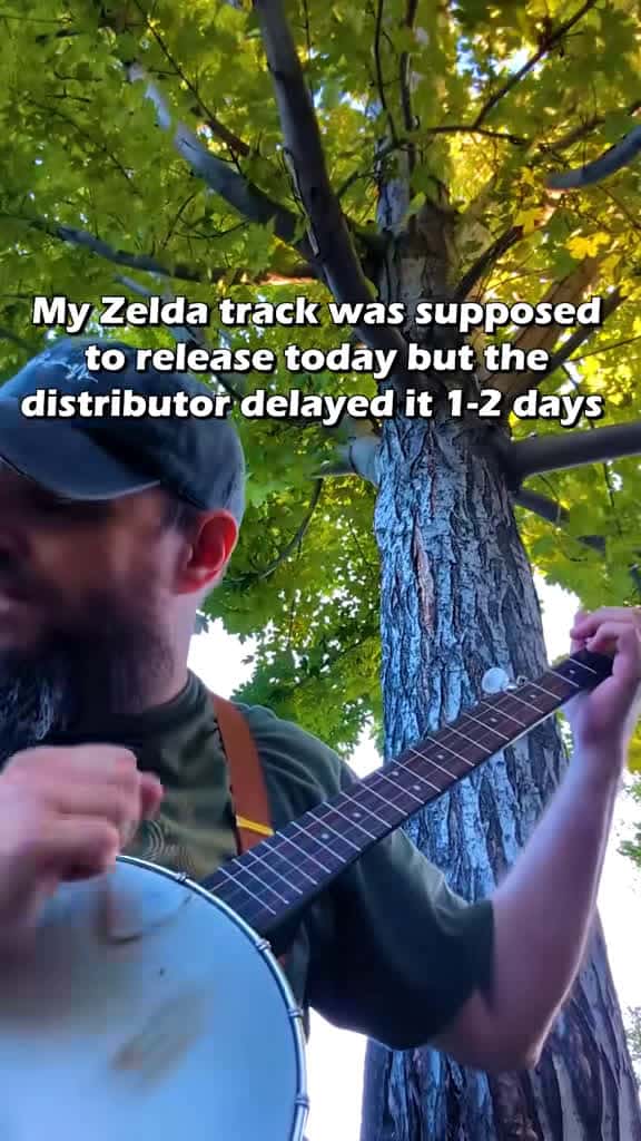 Cover for Lost Woods on banjo… but in a haunting minor key! 🎵 #zelda #banjo #ocarinaoftime