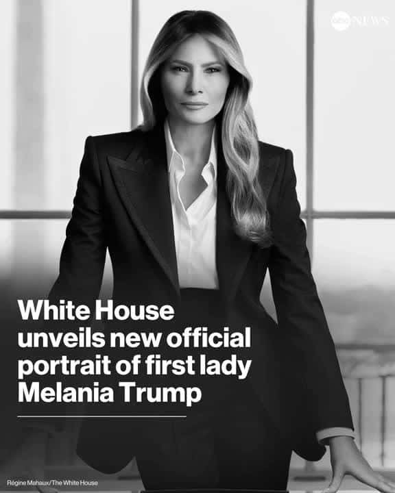 Cover for Melania Trump's Official Portrait Unveiled