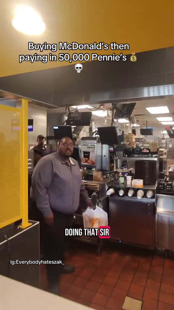 Cover for She threw my Pennie s on the ground mcdonalds coins fyp explore cashier jobs money 05290 #nicevideo