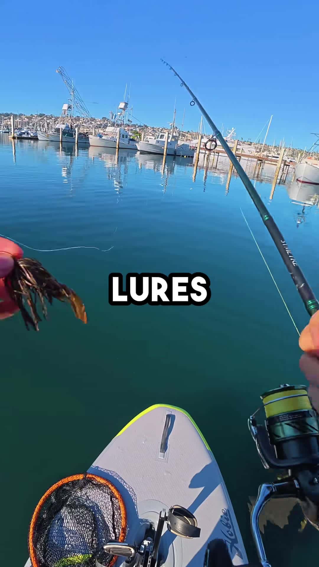 Cover for #FirstVideoChallenge Freshwater lures in saltwater. Bass Jig!