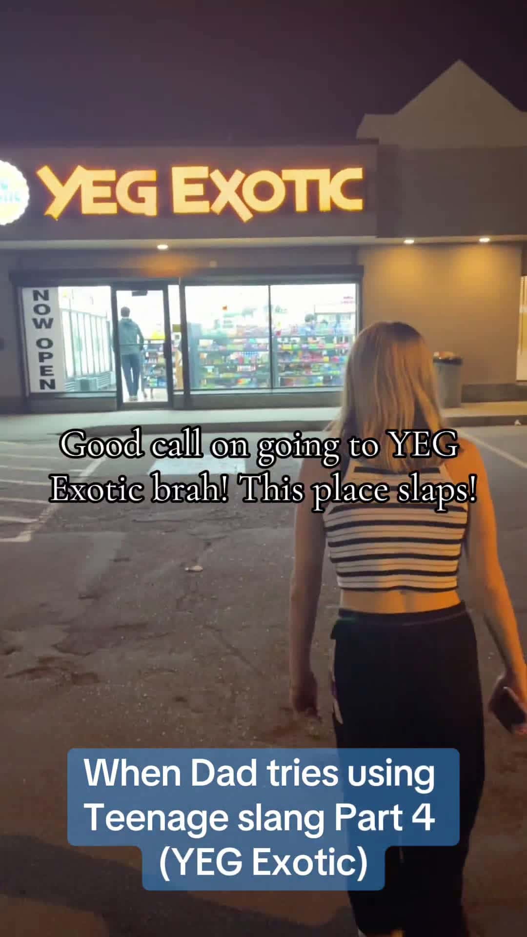 Cover for Dad embarrasses his daughter by using teenage slang at YEG Exotic store