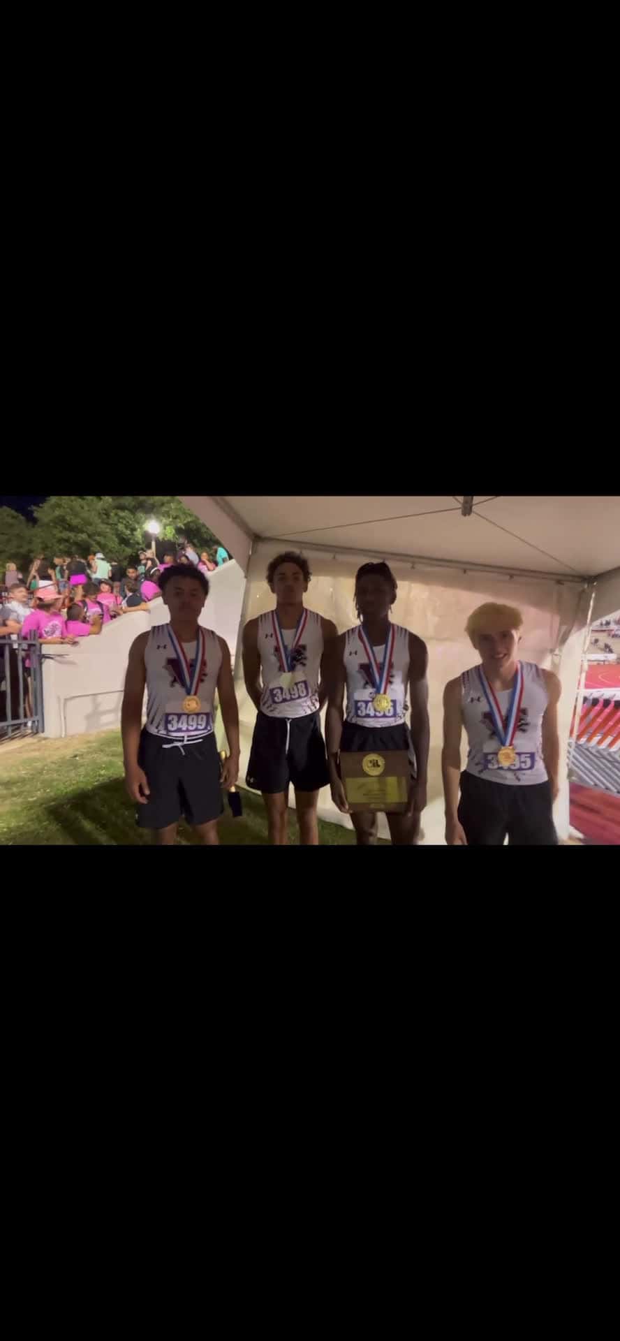 Cover for Imagine winning state and hearing ts😂😂😭 #trackandfield #fyp #athlete #texas #3a #4x400m