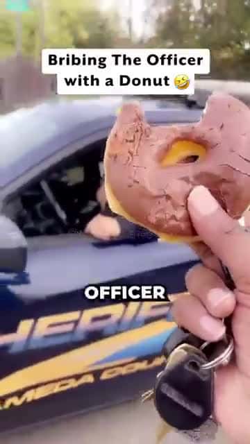 Cover for The Only Officer Who Doesn't Like Donuts