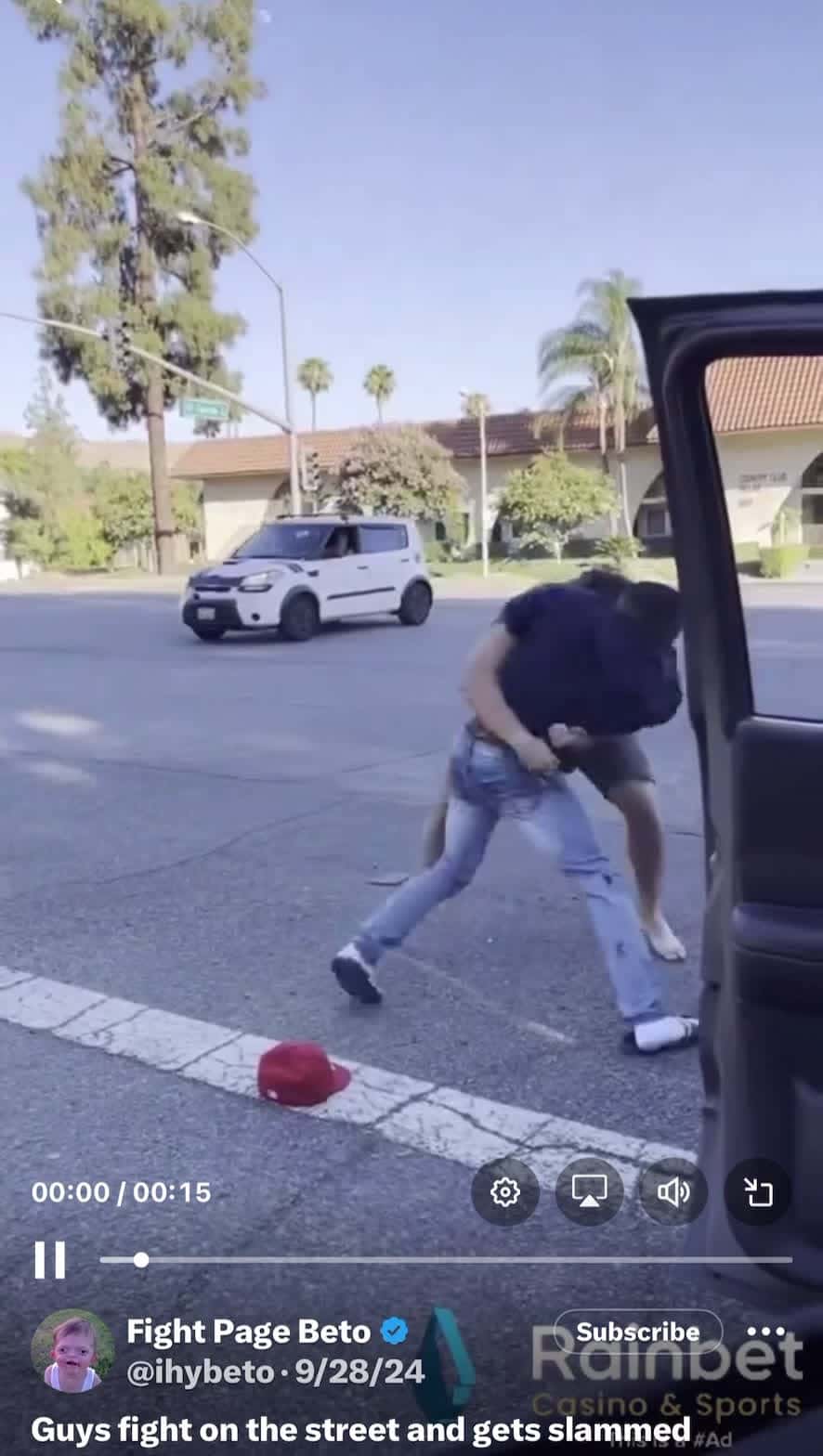 Cover for Guy gets slammed #fight #fightcam #fyp