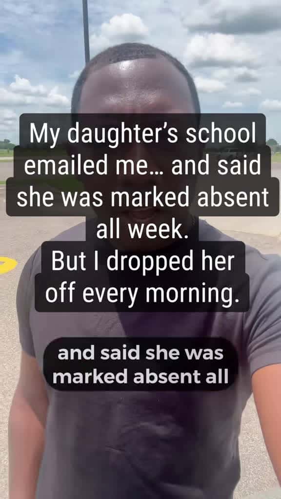 Cover for My daughter school emailed me and said she was marked absent all week, but I dropped her off every morning #fyp
