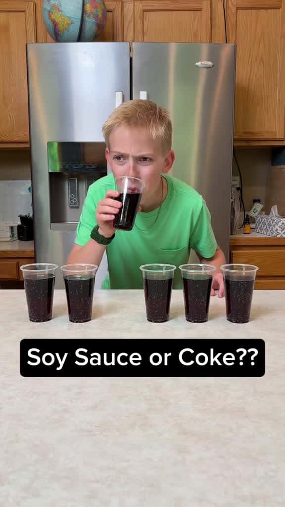 Cover for _Who Drank the Soy Sauce #game #family #challenge