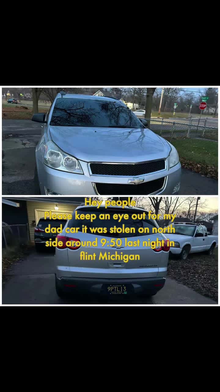 Cover for Hello people on Jonathan's monster trucks collection TikTok pages you in flint miPlease keep an eye out for my dad car it was stolen on north side around 9:50 last night in flintMichigan. My dad is handicapped so we need to get this car back asap #flintmichigan   #specialneedsawarenesspost  #austimawareness #geneseecountymichigan
