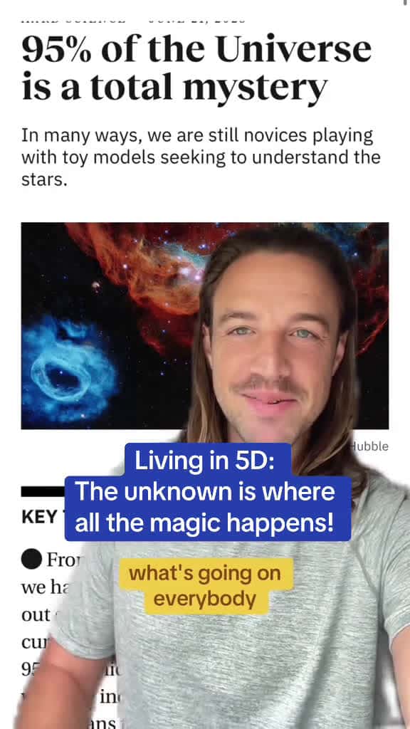 Cover for Living in 5D: The unknown is where all the magic happens! 😇🙏 @Dan The Happiness Coach #mystery #unknown #theuniverse #5D #5dconsciousness #happiness #danthehappinesscoach #lionsgateportal #88 #88portal #888 #abundance #fy #fyp ...