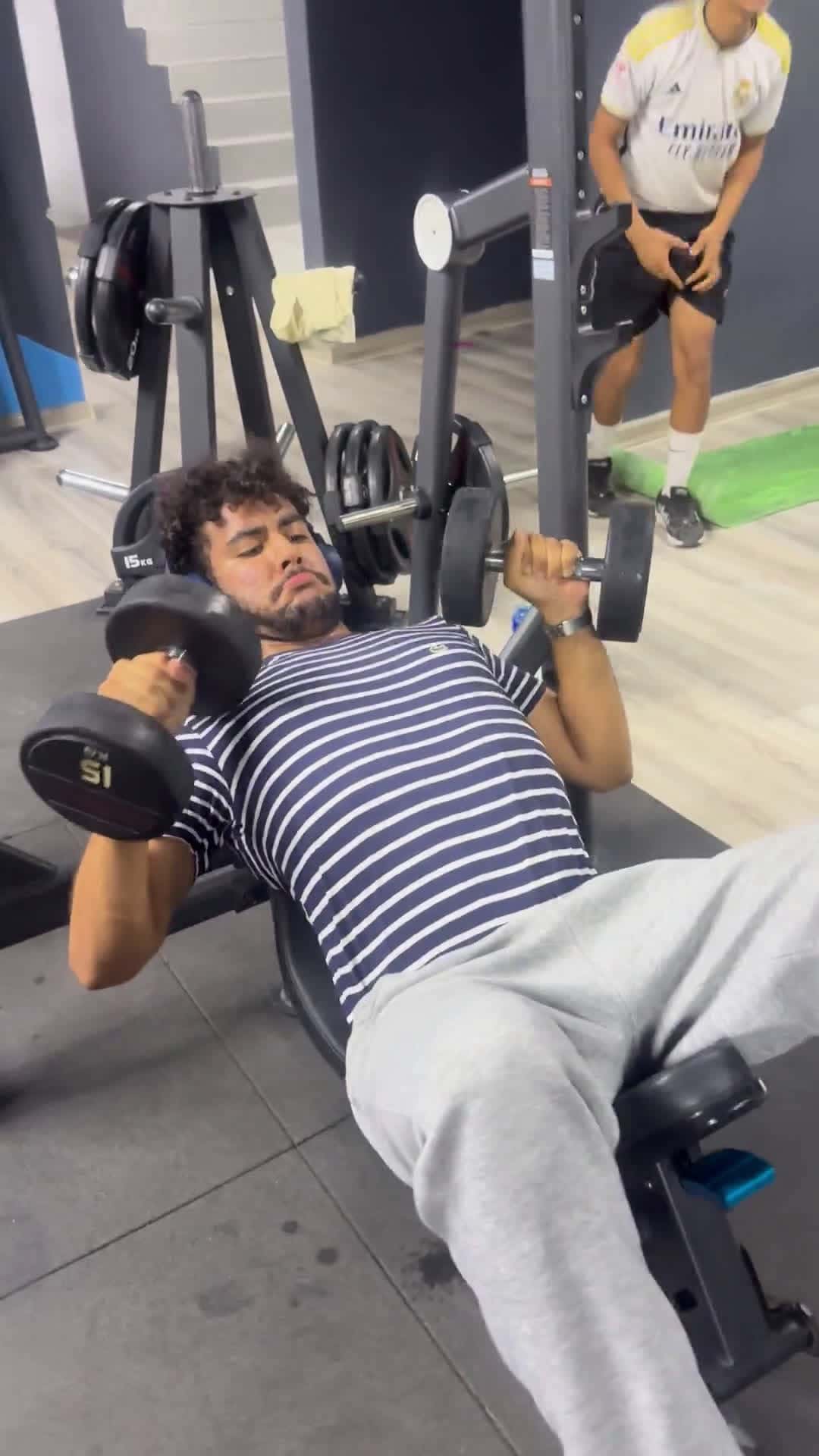 Cover for Am I nailing my incline bench press form? 🏋️‍♂️ #BenchPress #FitnessForm #InclineBench